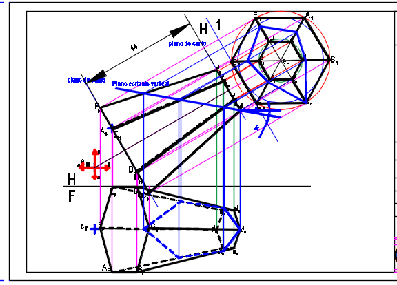 clases de geometria descriptiva y autocad